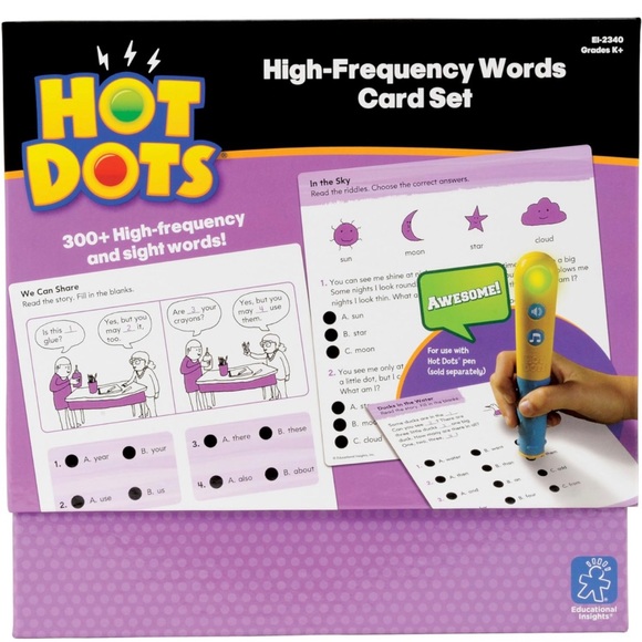 Educational Insights Hot Dots High-Frequency Words Card Set NWT - Picture 3 of 8